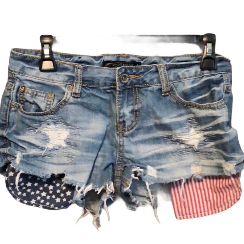 Lovesick distressed denim shorts - Size 1